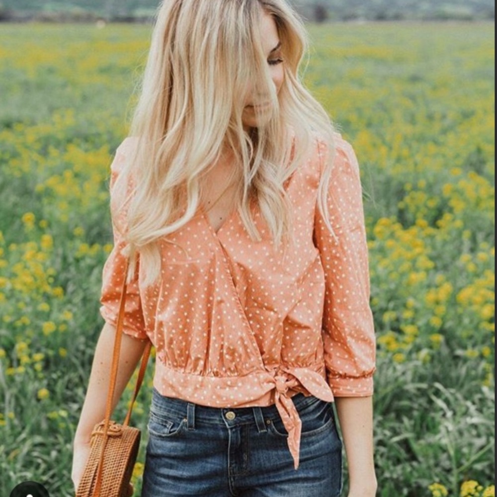 MADEWELL WRAP TOP IN STAR SCATTER - Picture 1 of 7
